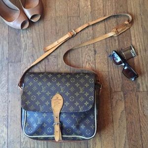 Vintage LV Cartouchiere Crossbody Bag